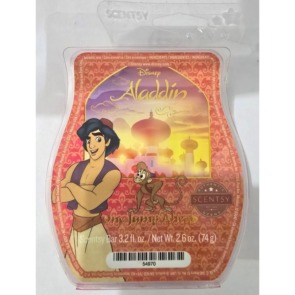 Scentsy Bar Disney Aladdin One Jump Ahead Wax Melt 3.2 oz Home Fragrance Retired